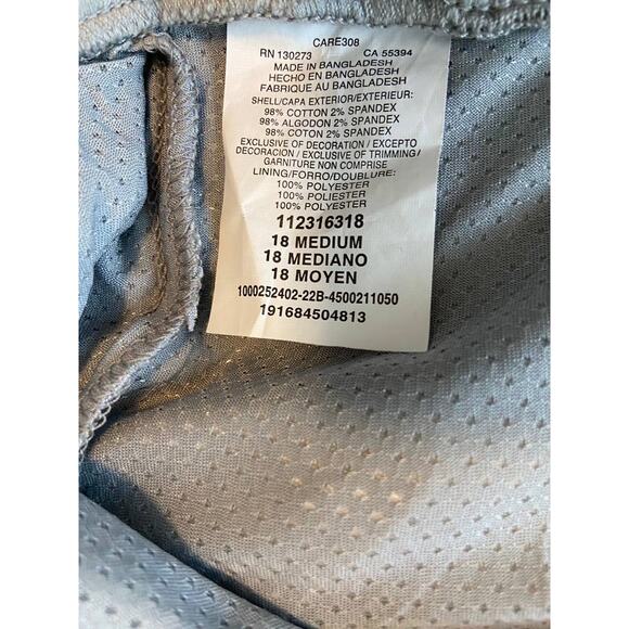 Cargo Skort Mid Rise by Lee Gray Women's Plus 18 M. NWT - Picture 3 of 6